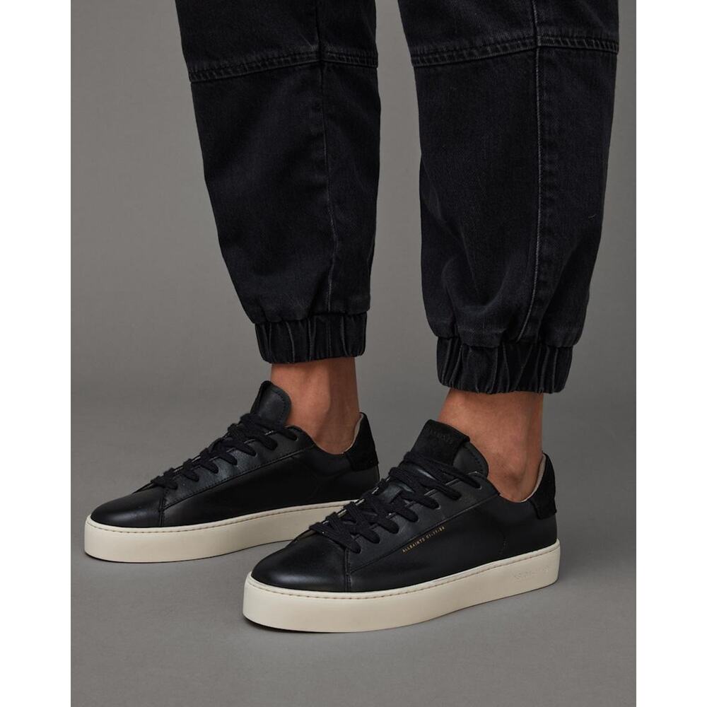 ALLSAINTS Shana Wimsigoth Leather Trainer Sneakers Casual Low Top Up Women Sz 10